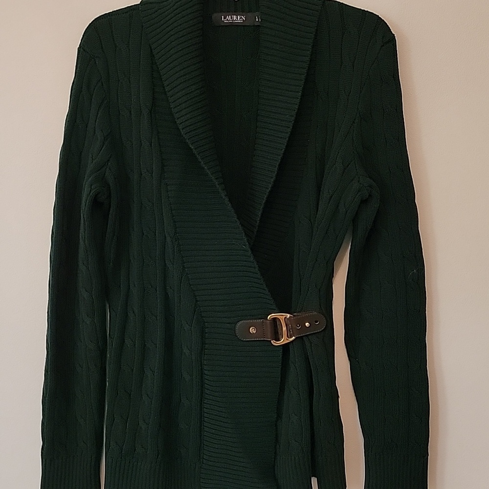LAUREN RALPH LAUREN/CABLE SWEATER/LARGE